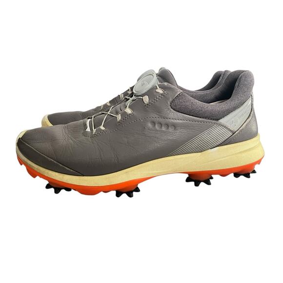 Ecco Biom G3 Boa Gore-Tex Waterproof Golf Shoe •Women 39/ 8-8.5• Grey Leather - Picture 1 of 10